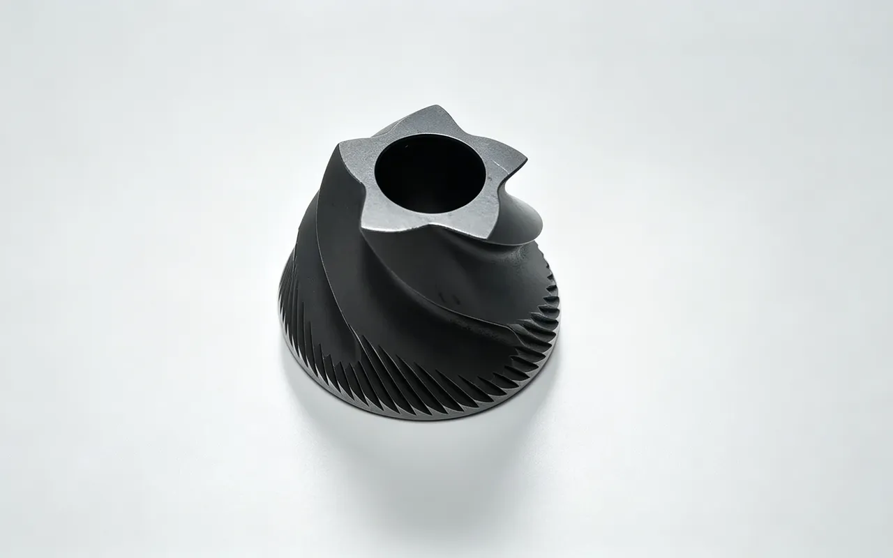 Spur bevel gear with end-face splined bore