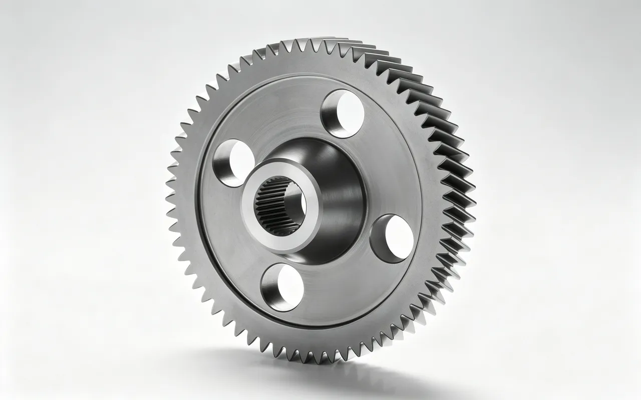 Spur gear with lightening holes and internal spline