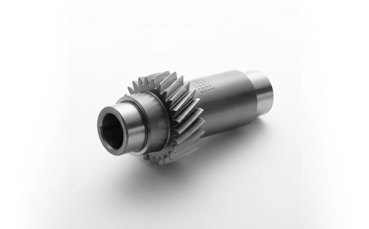 Helical gear shaft after hobbing