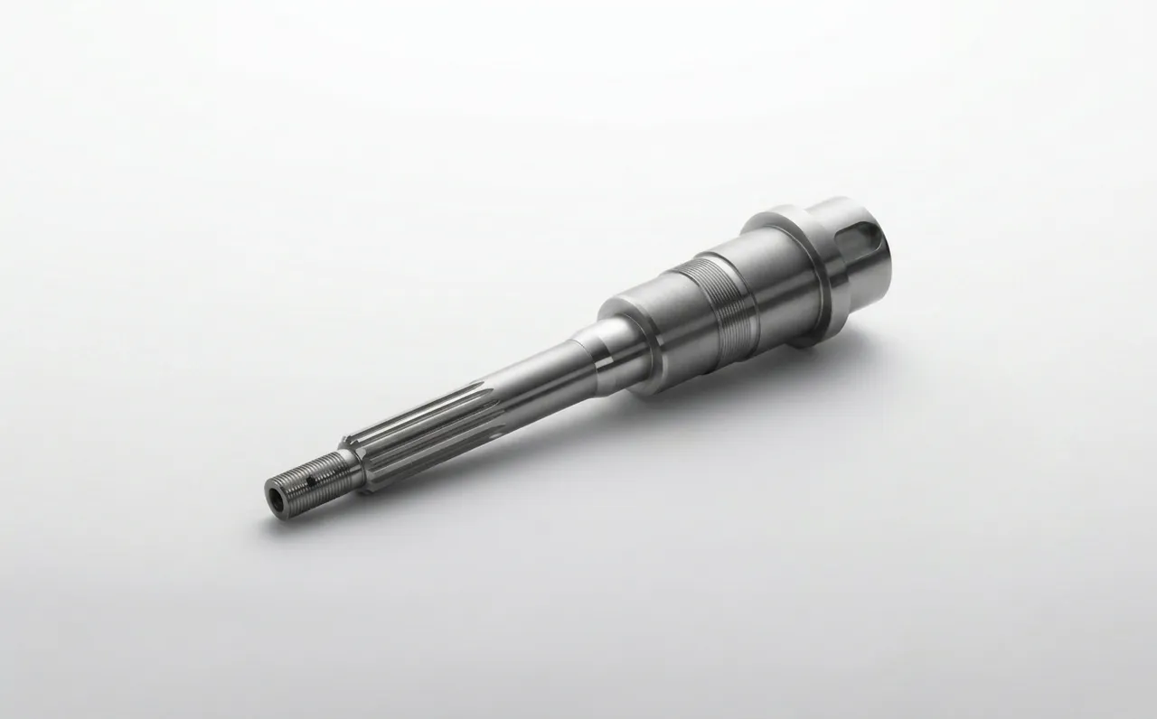 Complex splined output shaft