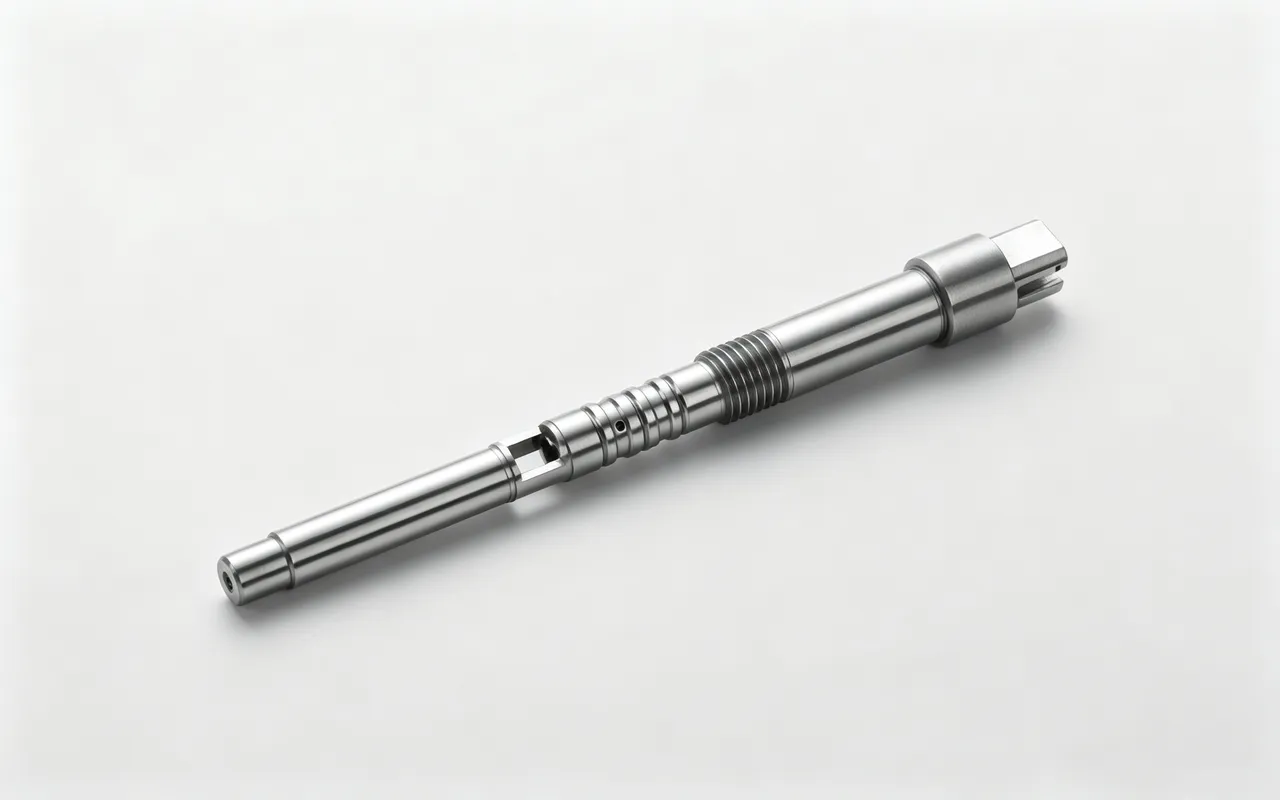 Multi-step motor shaft with complex features